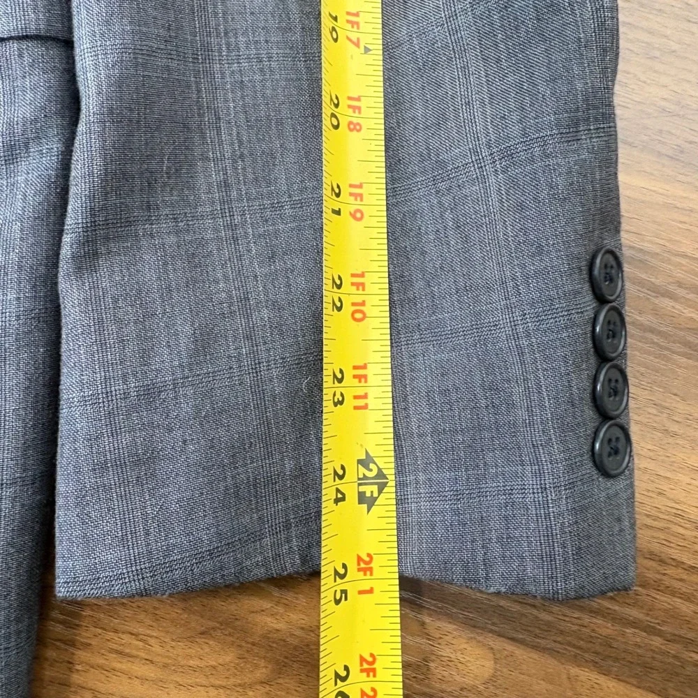 Joseph Abboud Nordstrom Blazer 44R Gray‎ Glen Plaid Wool Sport Coat Professional